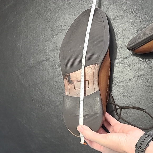 Alfani Men's Greg 8046 brown tan leather shoes size 9.5 Derby business office - Picture 7 of 12